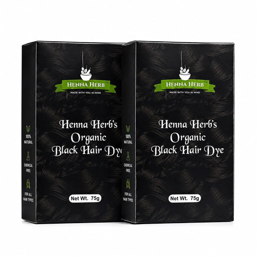ORGANIC BLACK HAIR DYE PACK OF 2