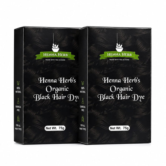 ORGANIC BLACK HAIR DYE PACK OF 2