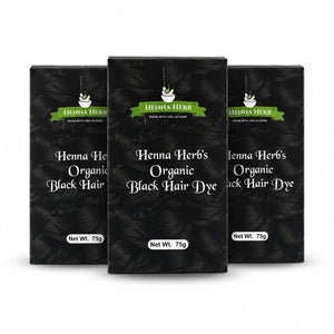 ORGANIC BLACK HAIR DYE( PACK OF 3)