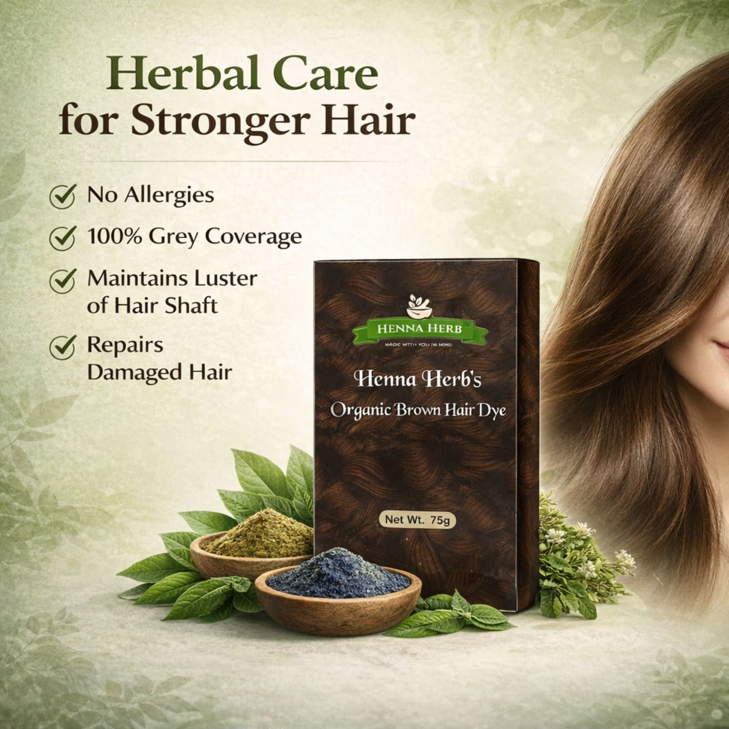 ORGANIC BROWN HAIR DYE