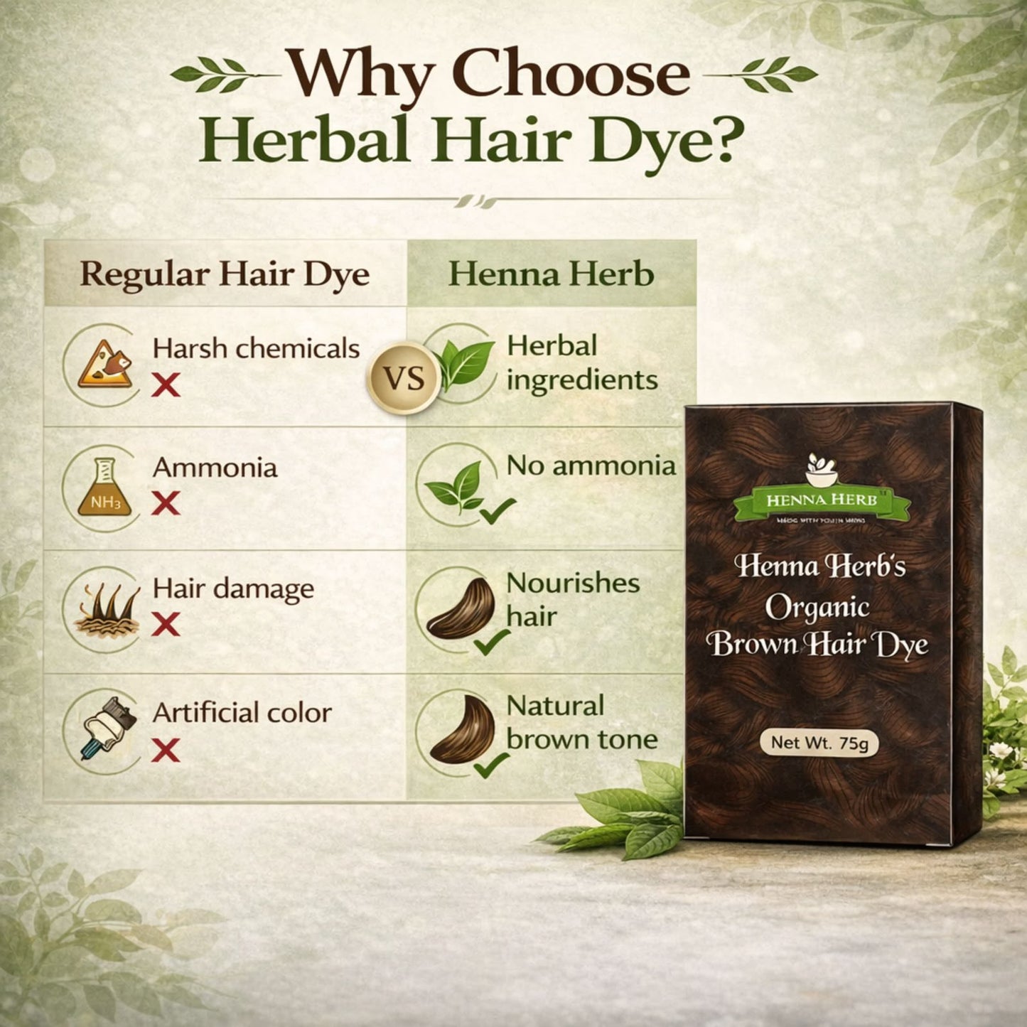 ORGANIC BROWN HAIR DYE