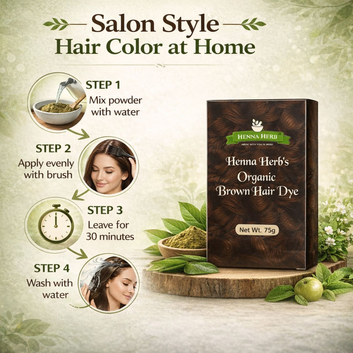 ORGANIC BROWN HAIR DYE