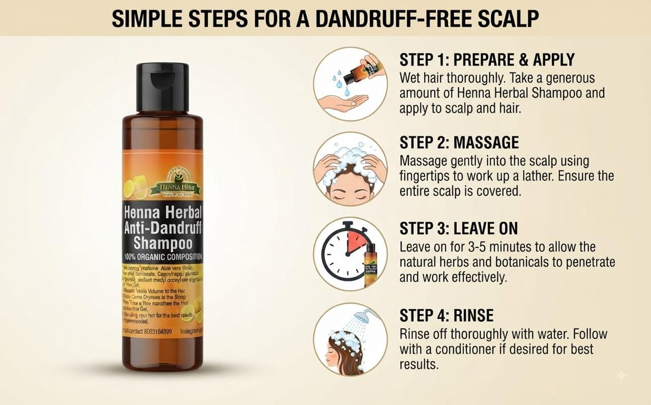 ANTI DANDRUFF SHAMPOO BY HENNA HERB