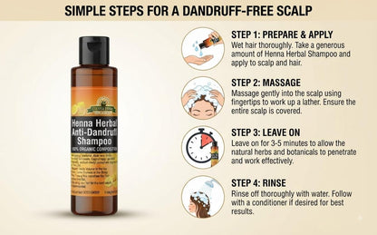 ANTI DANDRUFF SHAMPOO BY HENNA HERB