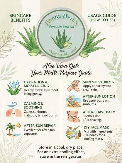 henna herb's Pure Aloe Vera Gel
