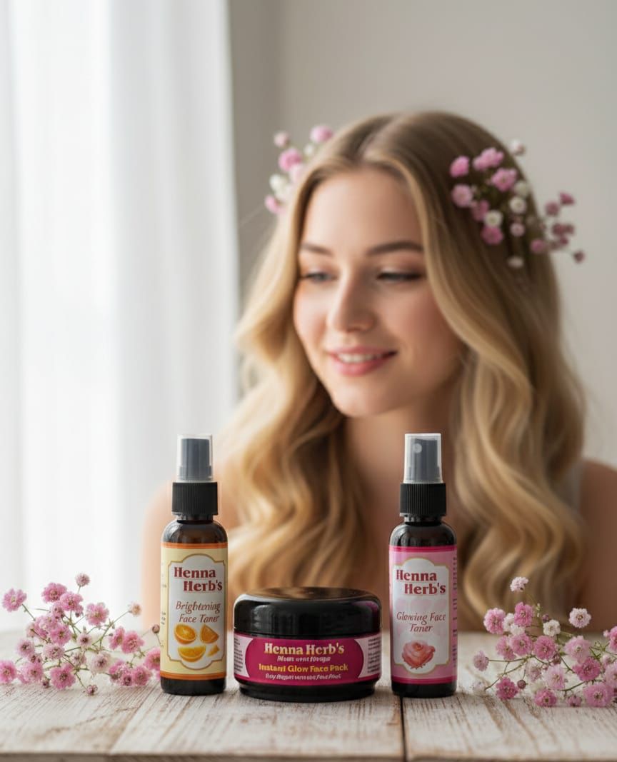 HENNA HERBS INSTANT GLOWING TONER COMBO
