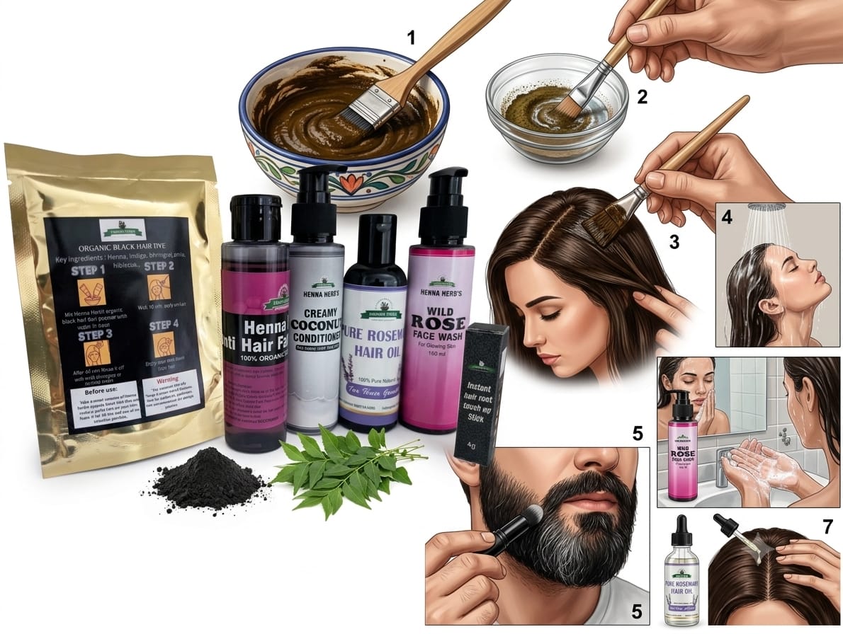 silky black hair essentials