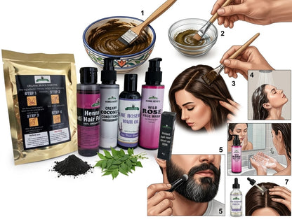 silky black hair essentials