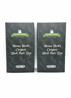 ORGANIC BLACK HAIR DYE PACK OF 2