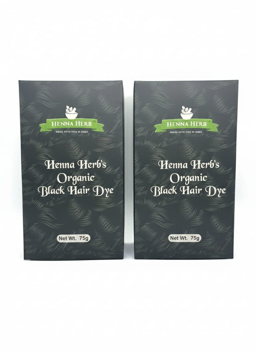 ORGANIC BLACK HAIR DYE PACK OF 2
