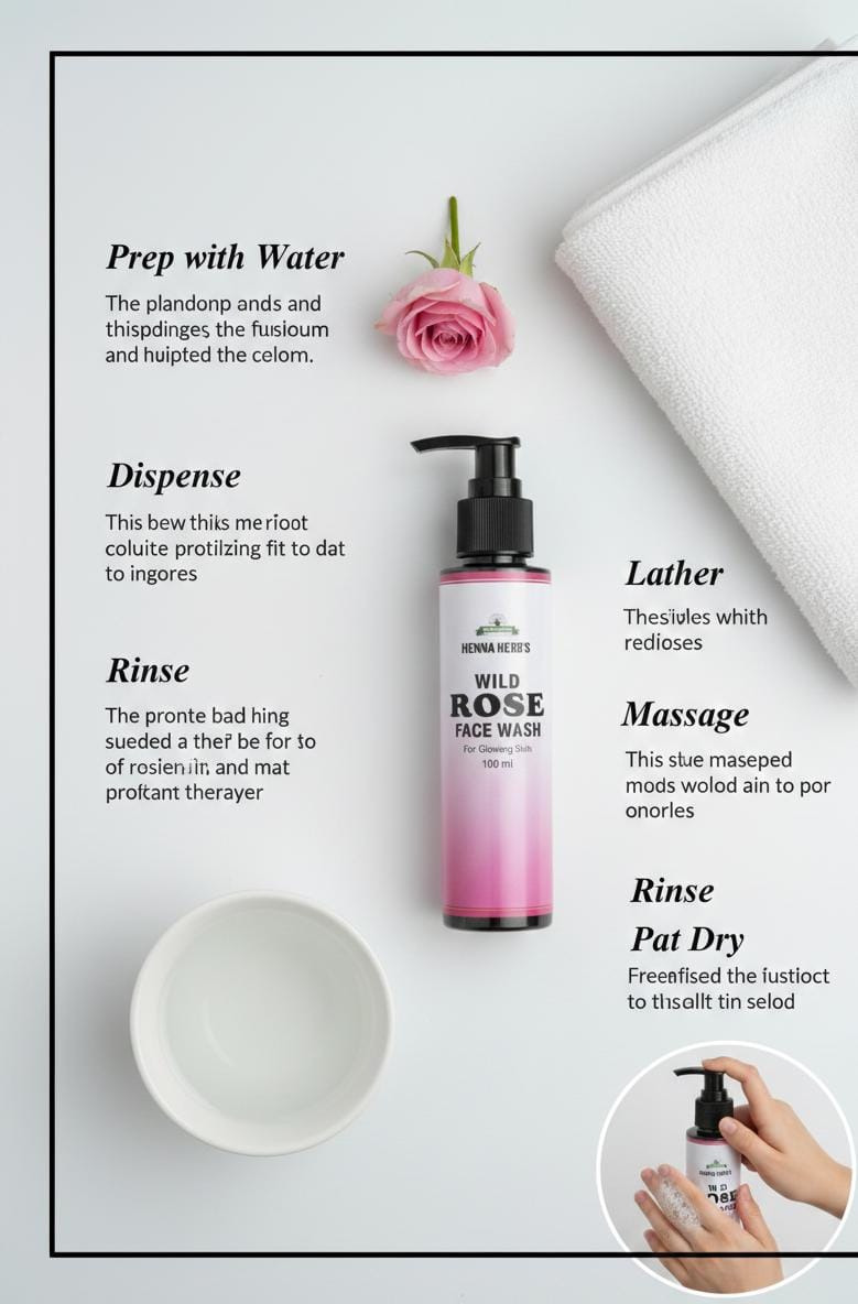 Wild Rose Face Wash by Henna Herb
